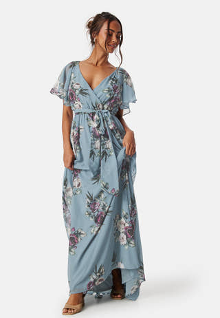 Flutter Floral Maxi Dress