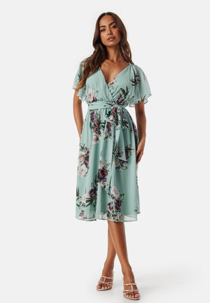Flutter Floral Midi Dress