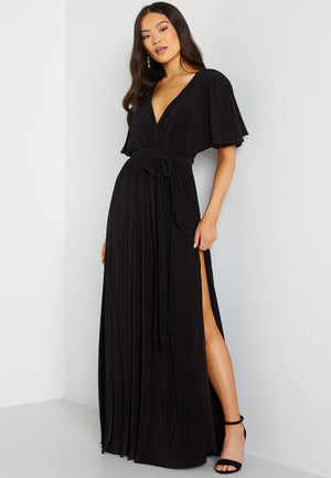 Flutter Sleeve Maxi Dress