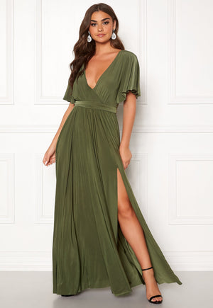Flutter Sleeve Maxi Dress