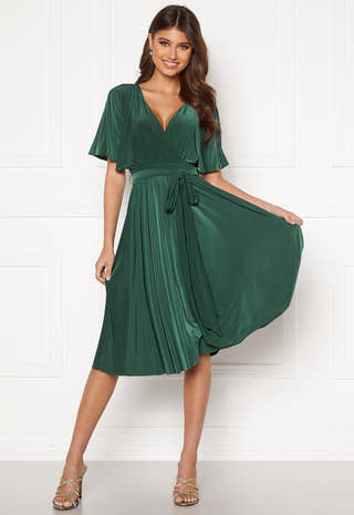 Flutter Sleeve Midi Dress