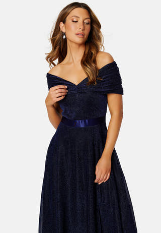Glitter Bardot Maxi Dress