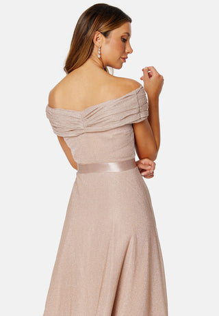 Glitter Bardot Maxi Dress