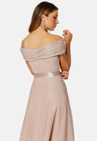 Glitter Bardot Maxi Dress