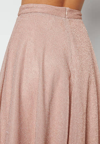 Glitter Midi Skirt