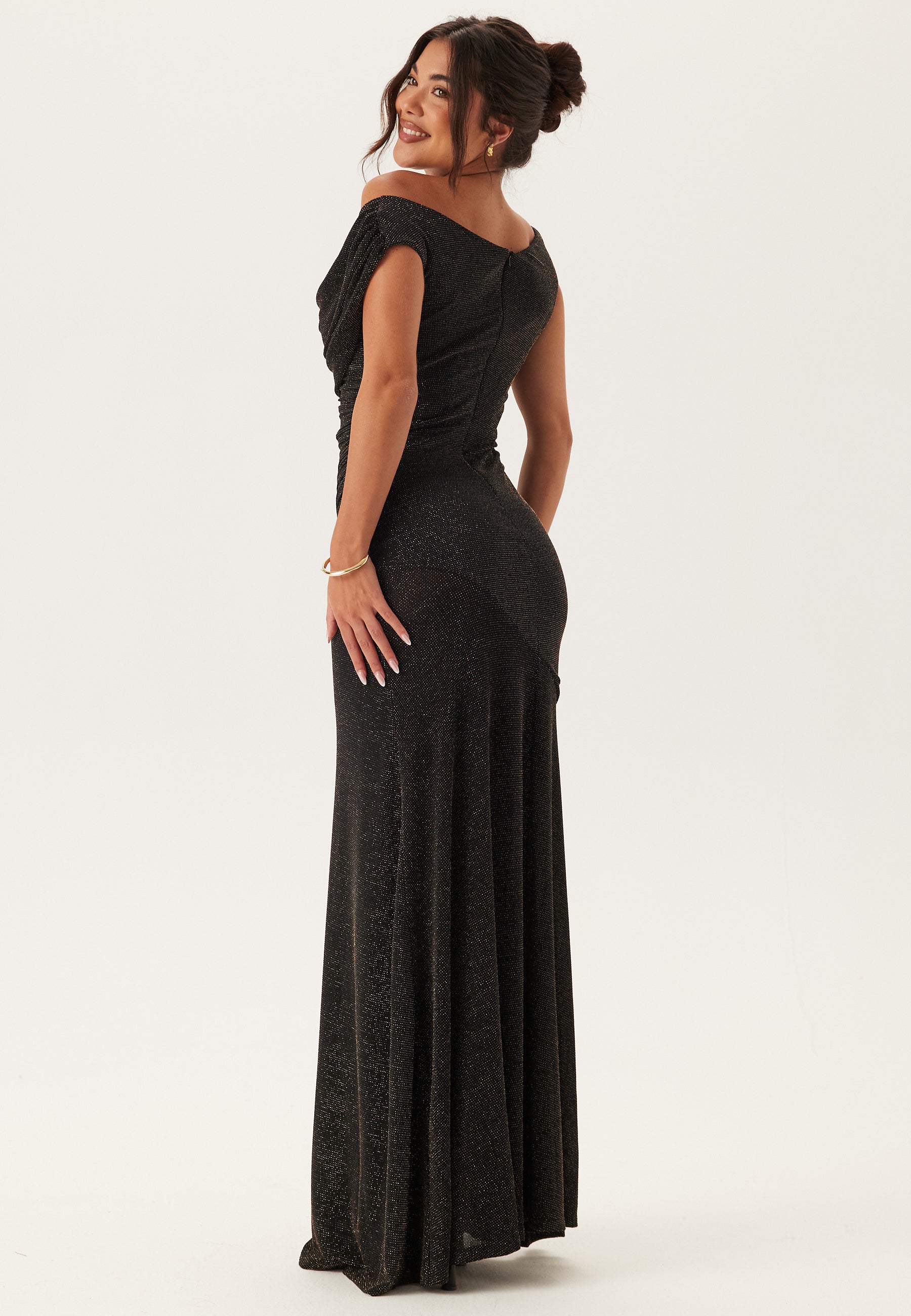 Goddiva Glitter Multi Way Maxi Dress Black ball gowns Goddiva Glitter Multi Way Maxi Dress Black ball gowns