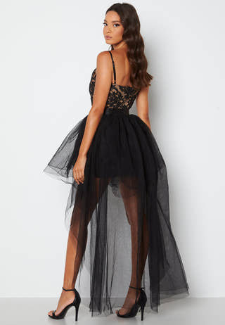 Lace Bodice High Low Dress