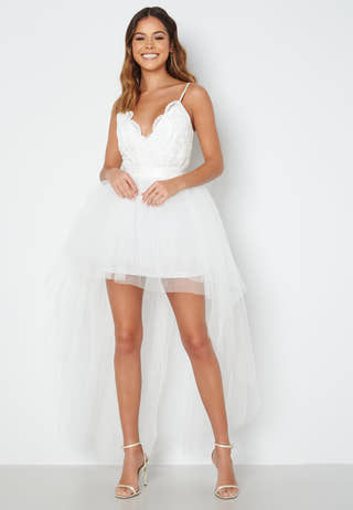 Lace Bodice High Low Dress