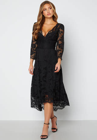 Lace High Low Midi Dress