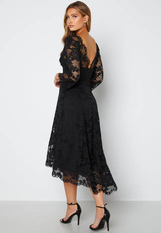 Lace High Low Midi Dress
