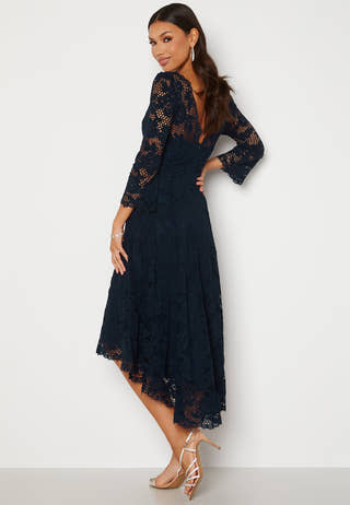 Lace High Low Midi Dress