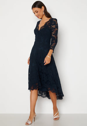 Lace High Low Midi Dress