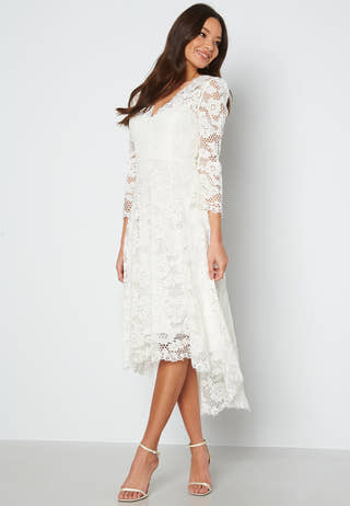 Lace High Low Midi Dress