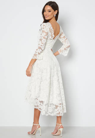 Lace High Low Midi Dress