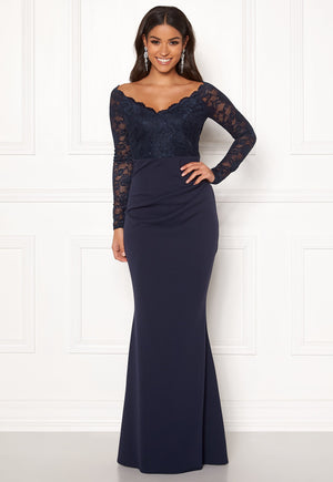 Lace Trim Maxi Dress