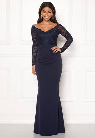 Lace Trim Maxi Dress