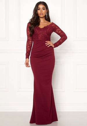 Lace Trim Maxi Dress