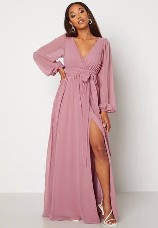 Long Sleeve Chiffon Dress