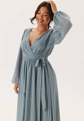 Long Sleeve Chiffon Dress