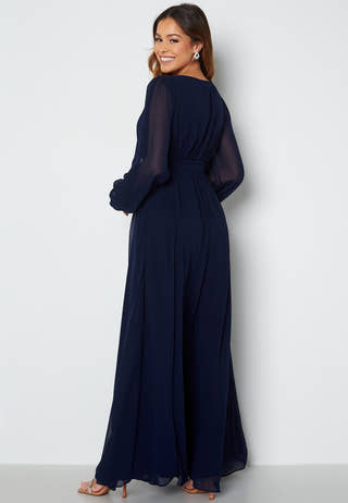 Long Sleeve Chiffon Dress