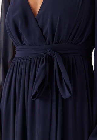 Long Sleeve Chiffon Dress