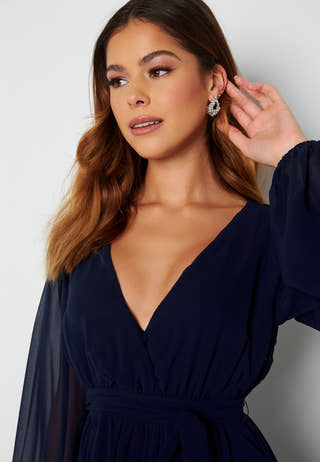 Long Sleeve Chiffon Dress