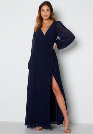 Long Sleeve Chiffon Dress