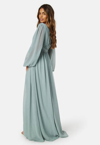 Long Sleeve Chiffon Dress