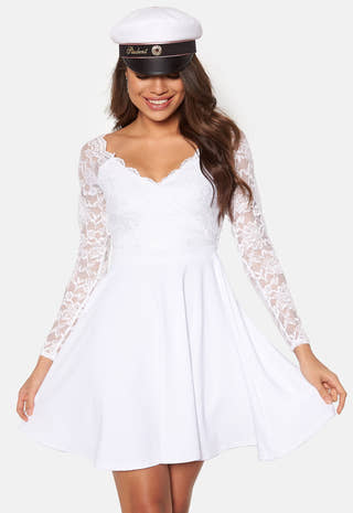 Long Sleeve Skater Dress