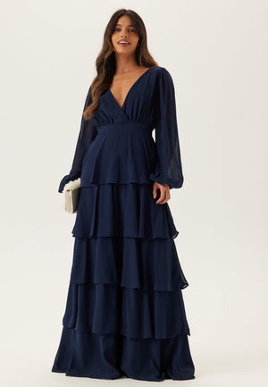 Long Sleeve Tiered Maxi Dress