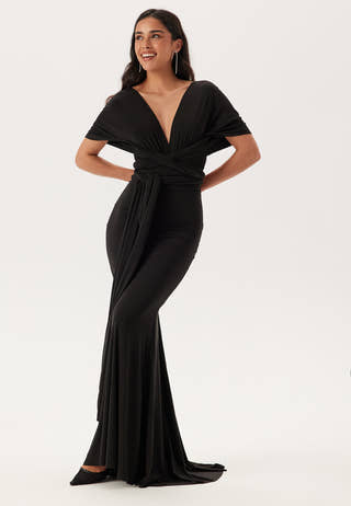 Multi Tie Fishtail Maxi Dress