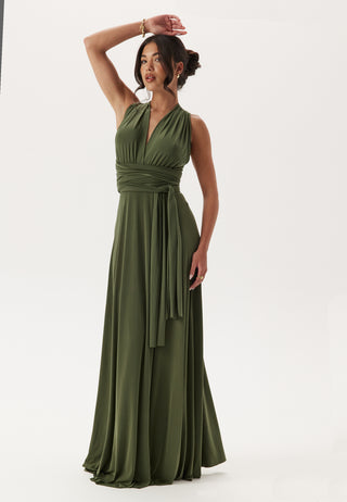 Multi Tie Maxi Dress Split