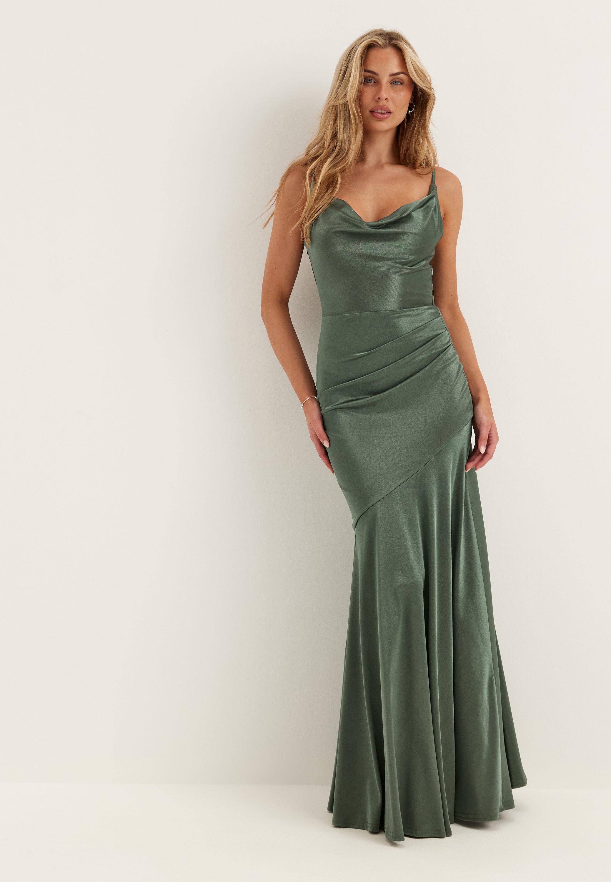 Goddiva Satin Cowl Neck Maxi Dress Ball gowns Goddiva Satin Cowl Neck Maxi Dress Ball gowns