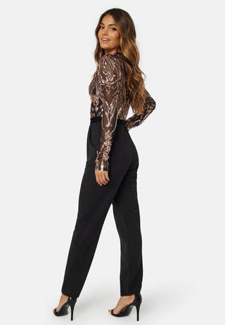 Sequin Bodice Jumpsuit