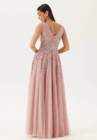 Sequin Sunray Sleeveless Maxi Dress