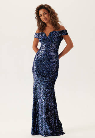 Sequin Velvet Sweetheart Maxi Dress