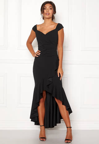 Wrap Front Frill Dress