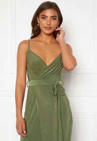 Wrap Front Maxi Dress