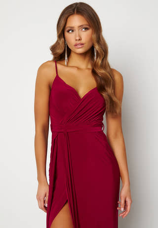 Wrap Front Maxi Dress
