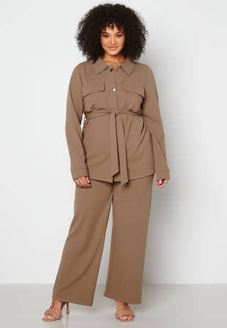 Soft Suit Wide Leg Trousers