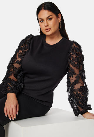 Mesh Sleeve Top
