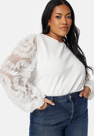 Mesh Sleeve Top