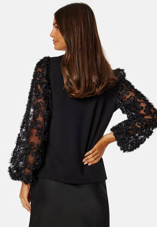 Mesh Sleeve Top