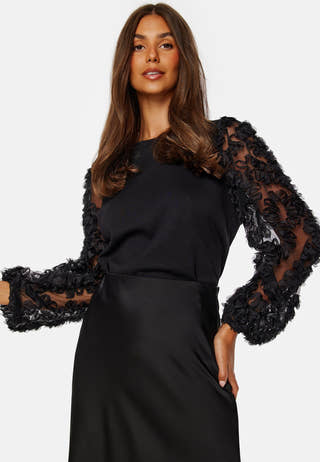 Mesh Sleeve Top