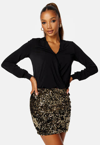 Sequin Skirt Short Dress
