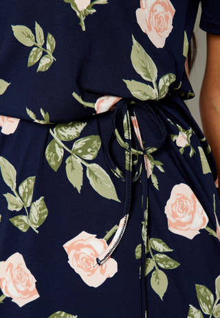 Blenda puff sleeve midi dress