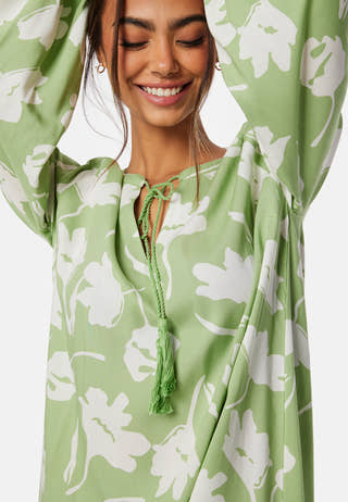 V-neck Raglan Viscose Dress