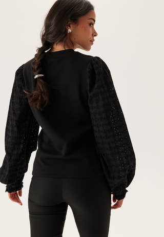 Broderie Anglaise Sleeve Top