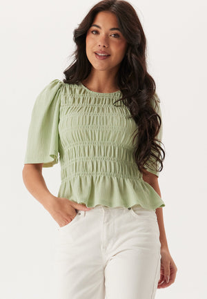 Butterfly Sleeve Smock Top