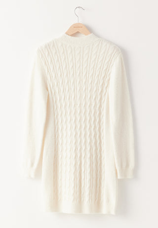 Cable Knit Sweater Dress